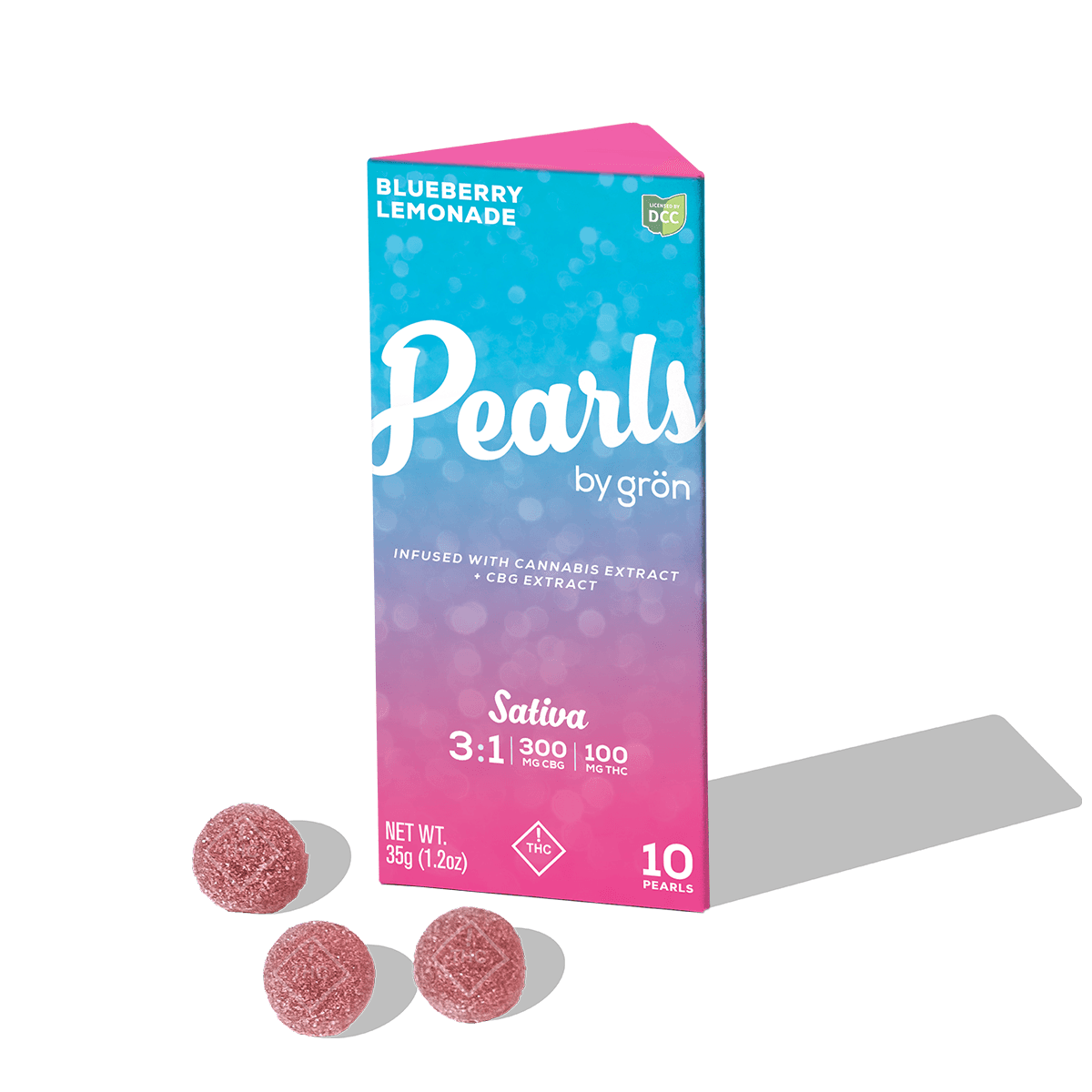 Gron: 3:1 CBG Blueberry Lemonade Pearls - Gummies 10pk 100mg