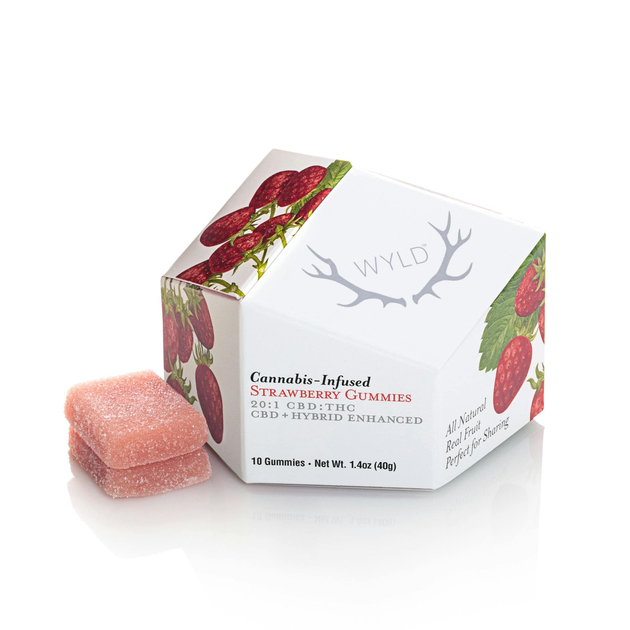 Strawberry 20:1 CBD + Hybrid Enhanced Gummies | 10pk