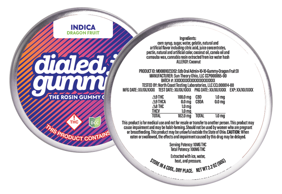 100mg - Dragonfruit - Rosin Gummies (10pk)