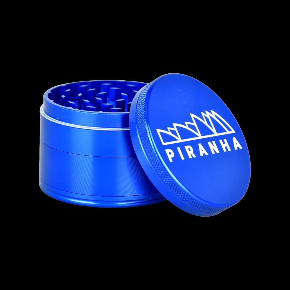 Piranha Aluminum 4pc Grinder Blue 56mm