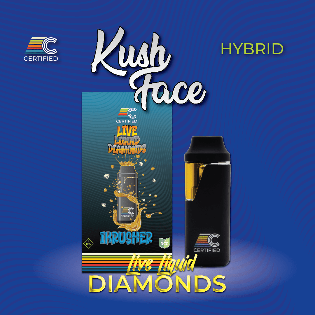 Kush Face Live Liquid Diamonds iKrusher Disposable Vape