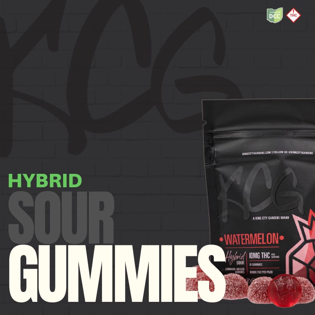KCG | Sour Watermelon 10pc | 100mg Liquid Diamond Gummies