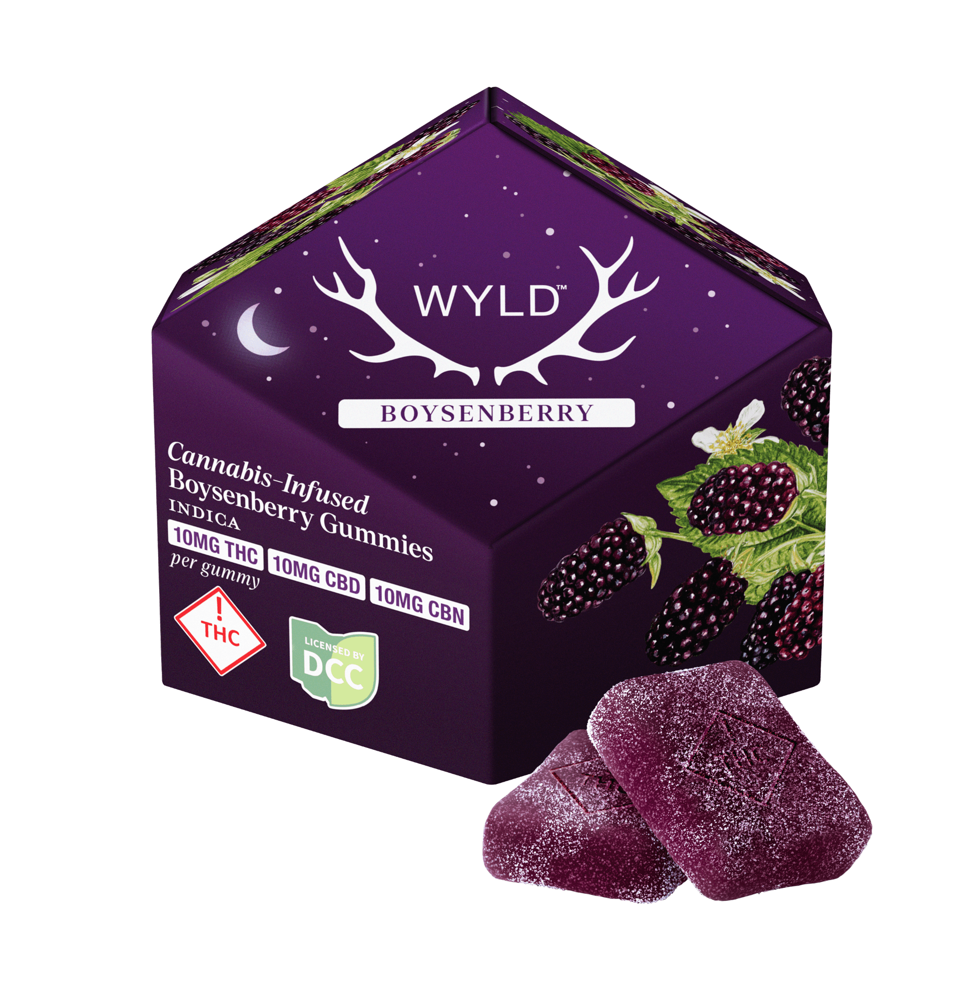 Boysenberry | 1:1:1 THC:CBD:CBN | 10 x 10mg