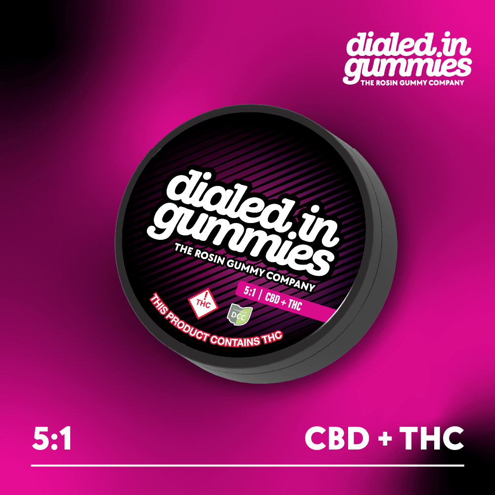 Rocket Berry 5:1 CBD:THC | Rosin Gummies | [99mg]
