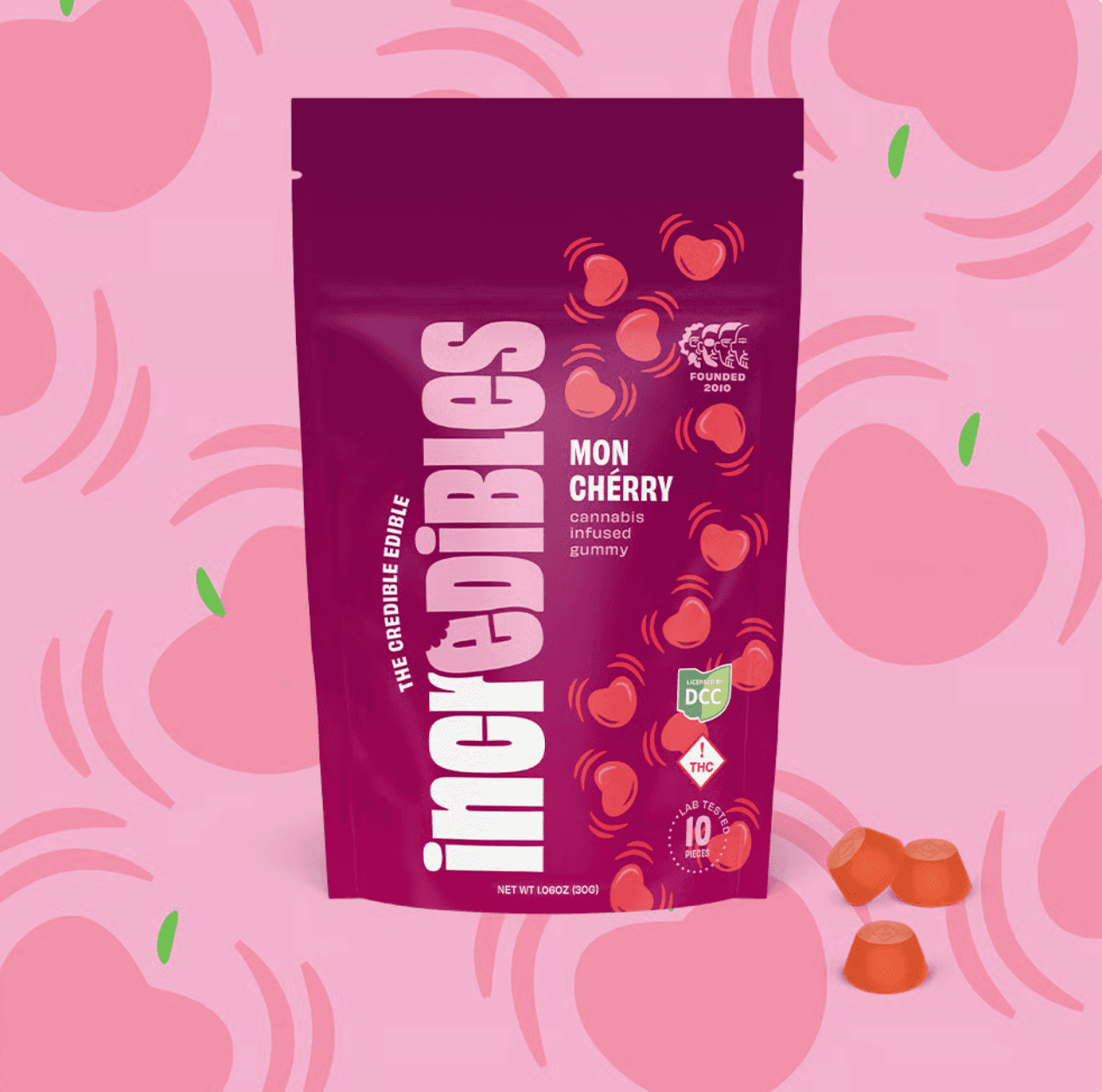 Incredibles | Mon Cherry Gummies | 10pack | 100mg