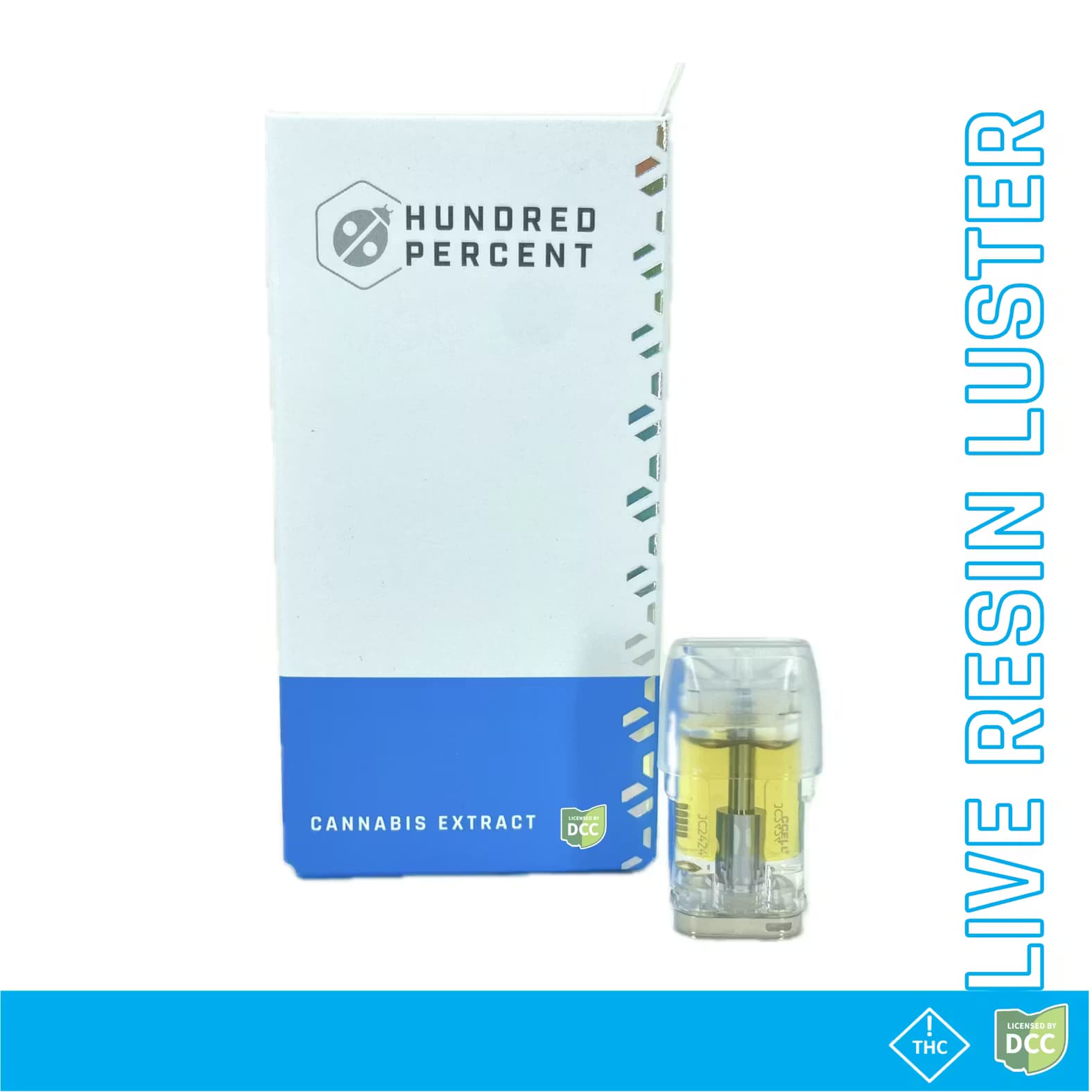 Hundred Percent Labs: Chem OG - Live Resin Luster Pod 1g