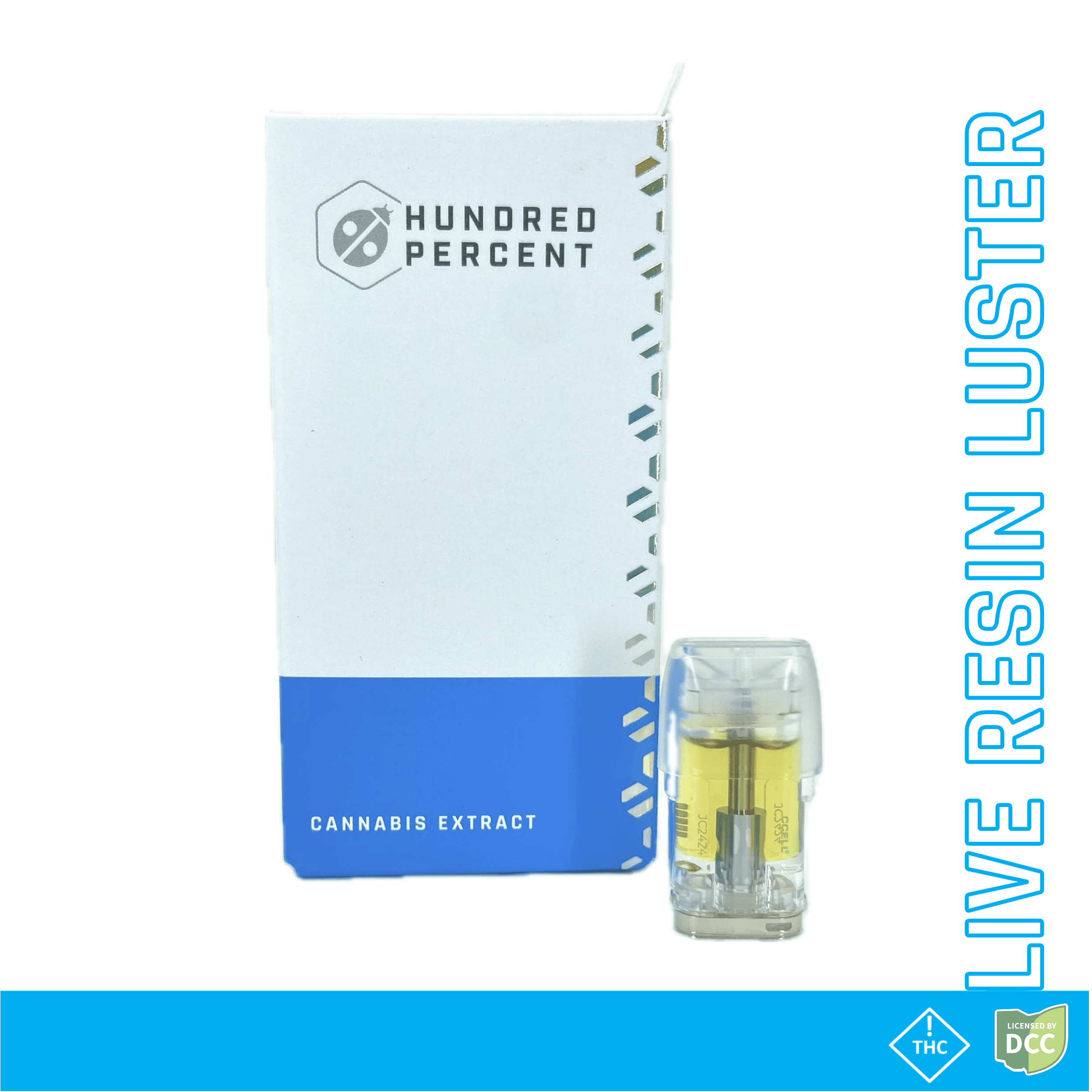 Hundred Percent Labs: Chem OG - Live Resin Luster Pod 1g