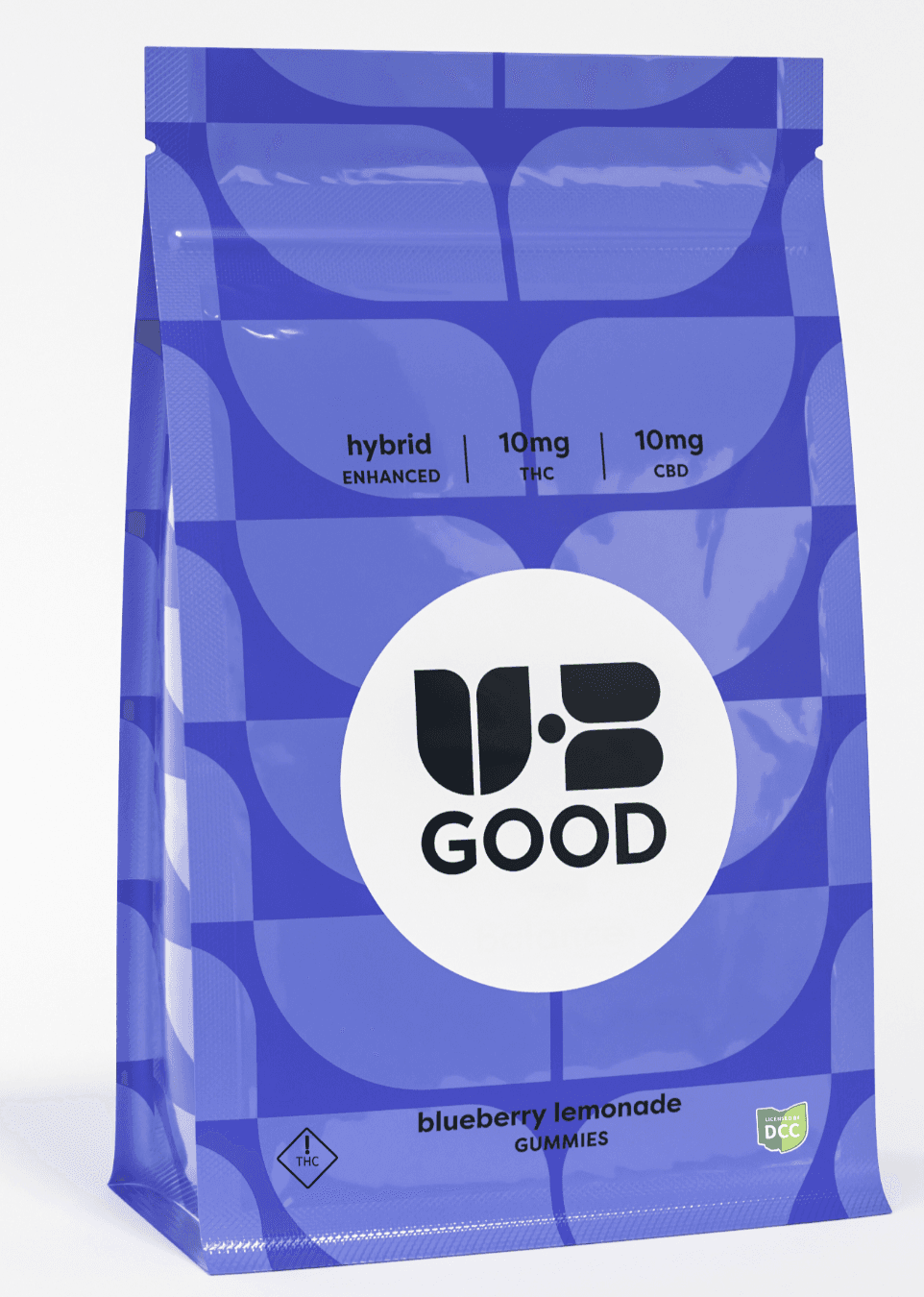 UB GOOD | Blueberry Lemonade 1:1 THC:CBD Gummies | 10pk | 100mg