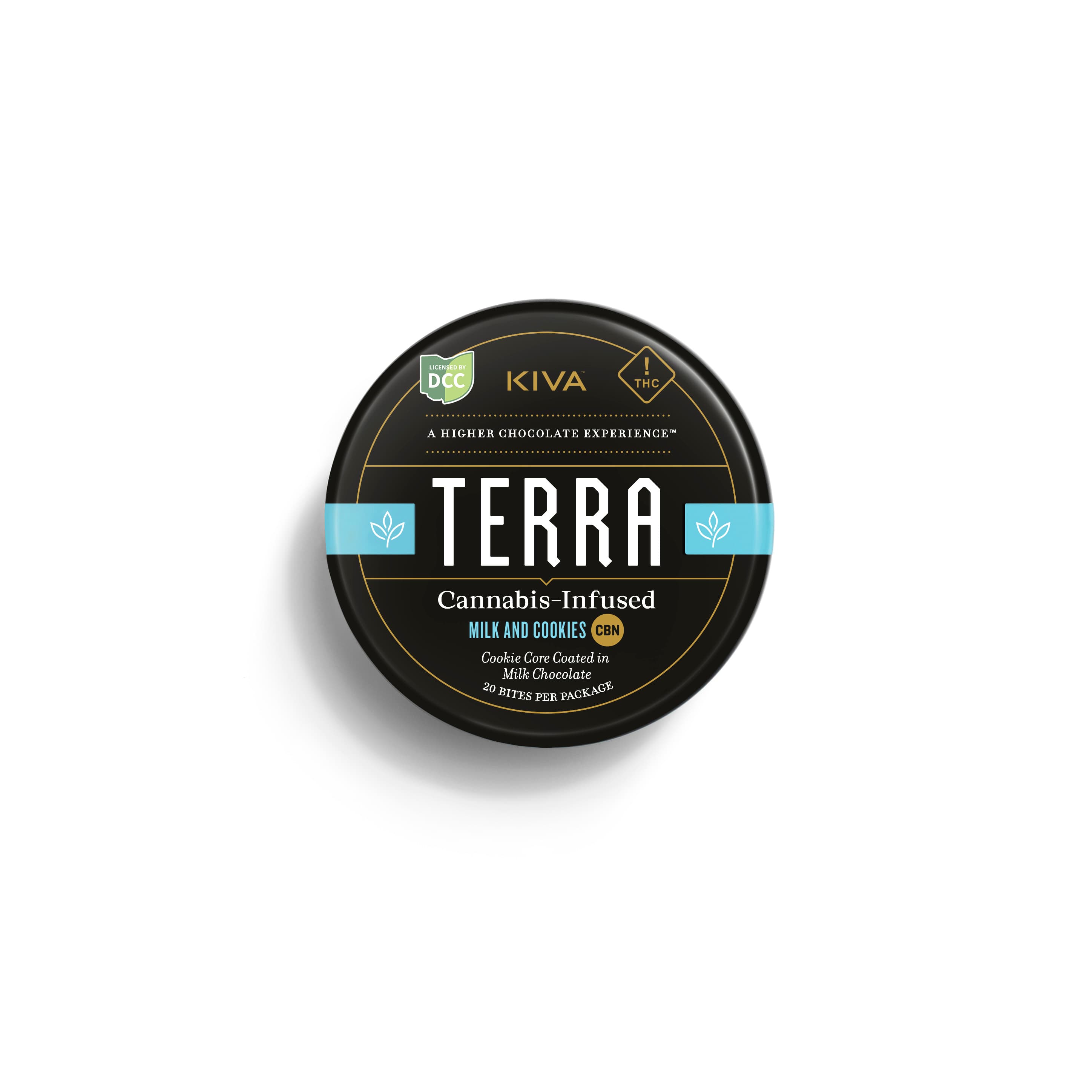 KIVA | Milk & Cookies + CBN Terra Chocolate Bites | 20pk | 110mg