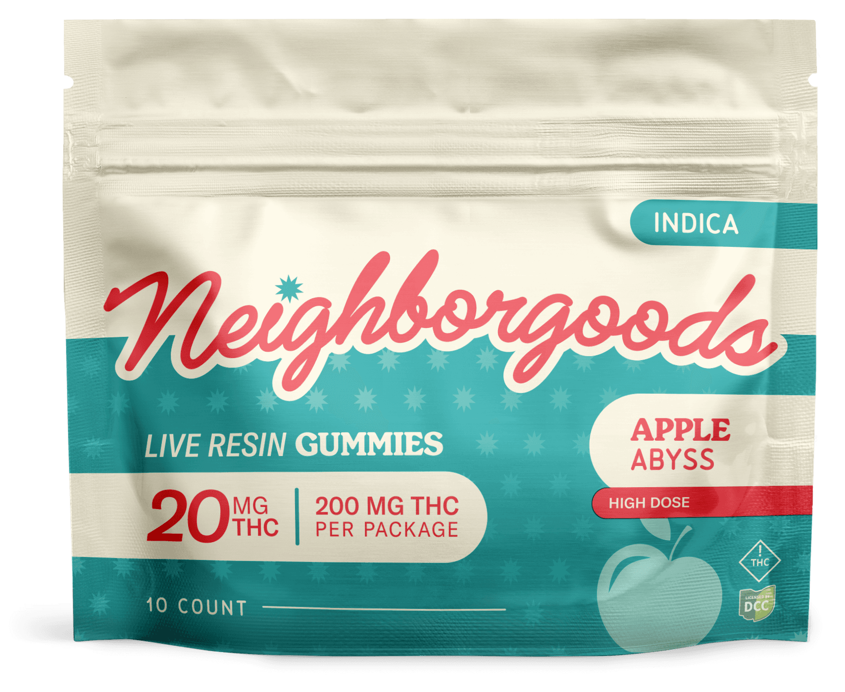 Neighborgoods - Apple Abyss - Live Resin Gummies - 200mg (10pk) - Indica