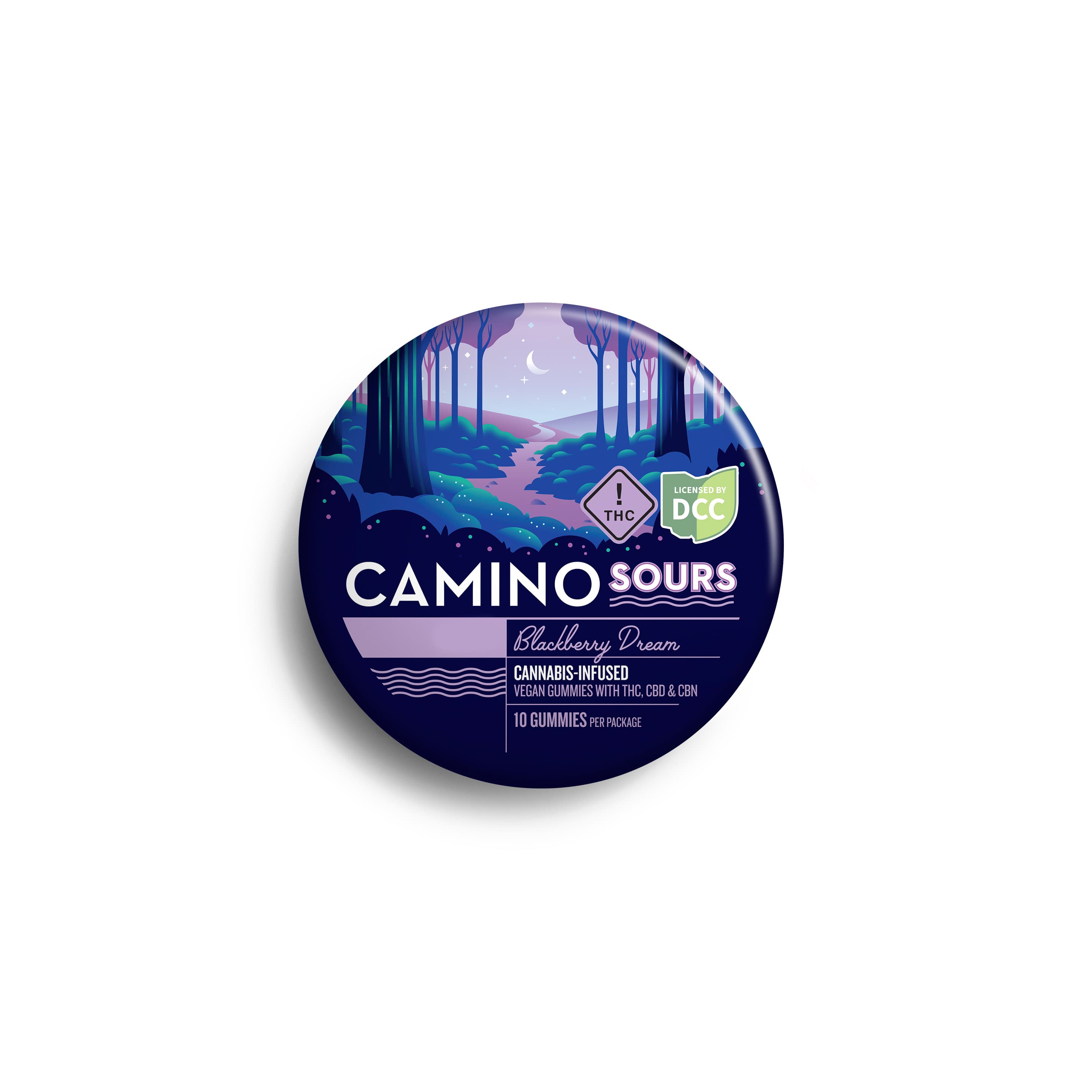 Camino: 1:1:1 CBN Sour Blackberry - Gummies 10pk 110mg