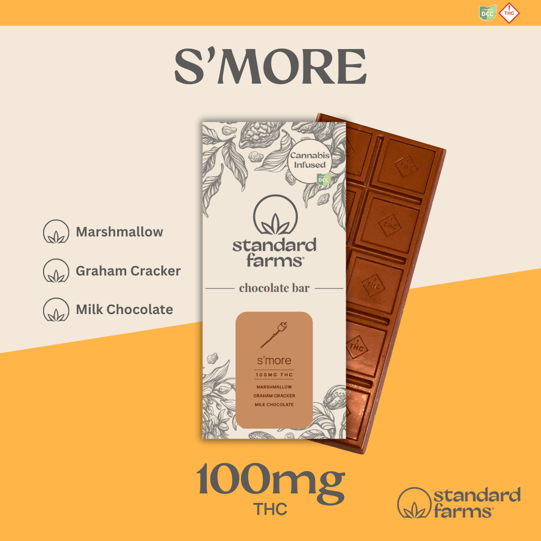 Standard Farms | Milk Chocolate S'mores Bar | 100mg