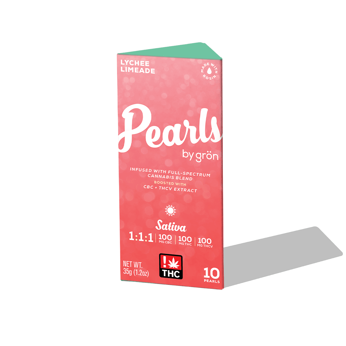 1:1:1 Lychee Limeade Pearls - THC/THCV/CBC - Sativa
