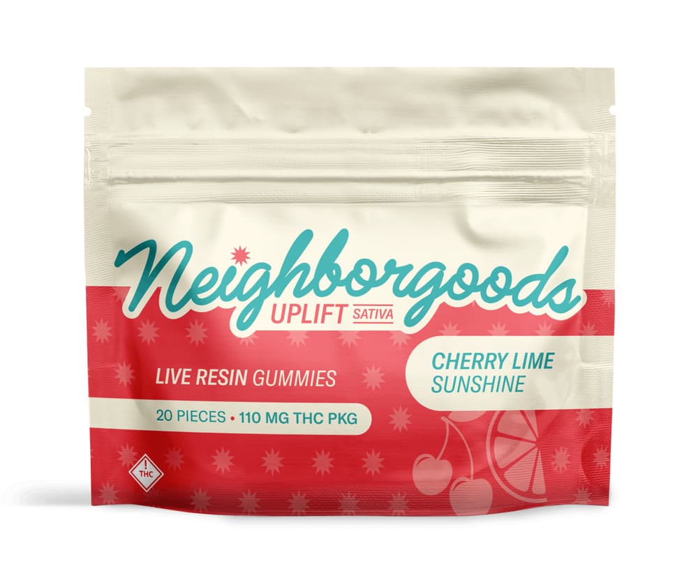 Neighborgoods | Cherry Lime Sunshine 10pc | 200mg Live Resin Gummies