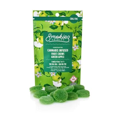 Sweet Green Apple + CBG 100mg Gummies (H) | 10pk