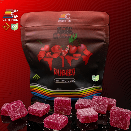 Certified Cultivators - 1:1 Black Cherry Rubies Gummies - 20ct - 100mg