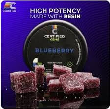 High-Potency Blueberry Gems-Live Resin | 53.7mgTHC/pc | 10 pcs