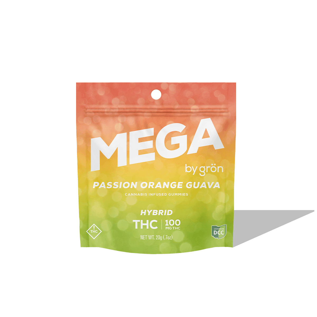 Gron edibles Passion Orange Guava Mega Pearl 110mg -2pk