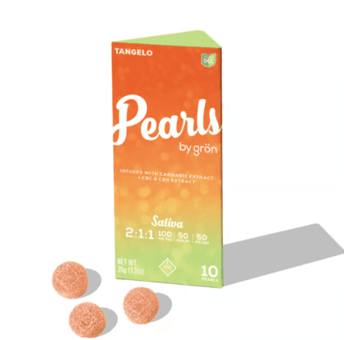 Gron - Tangelo 2:1:1 CBC CBG Sativa Gummy Pearls - 10ct - 100mg