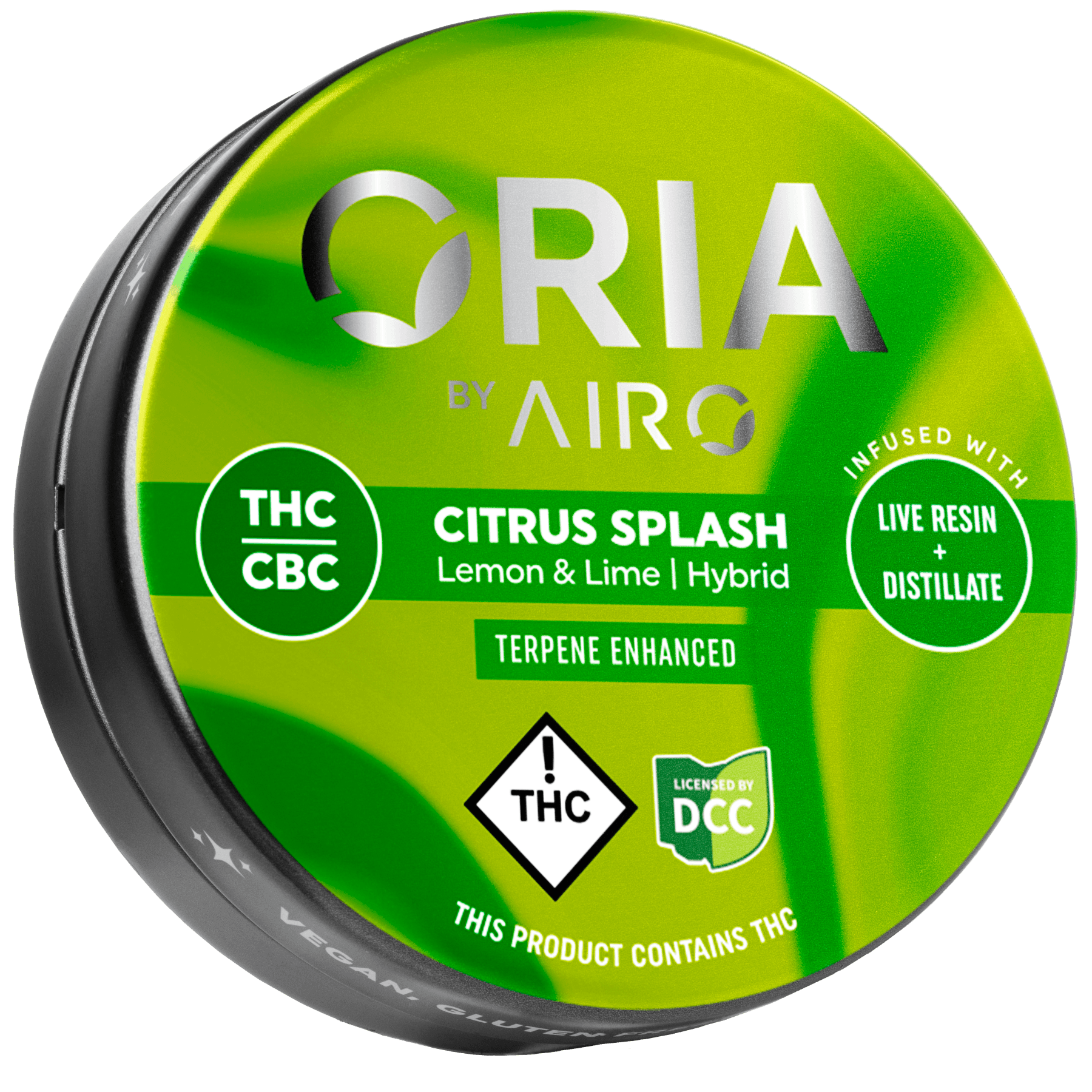 Citrus Splash 1:2 CBC Live Resin Oria Gummies