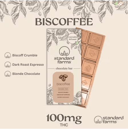Biscoffee Chocolate Bar 10pc | 100mg