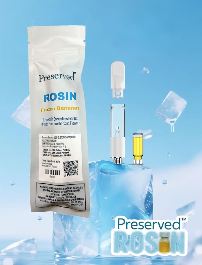 Frozen Bananas Live Rosin Cart