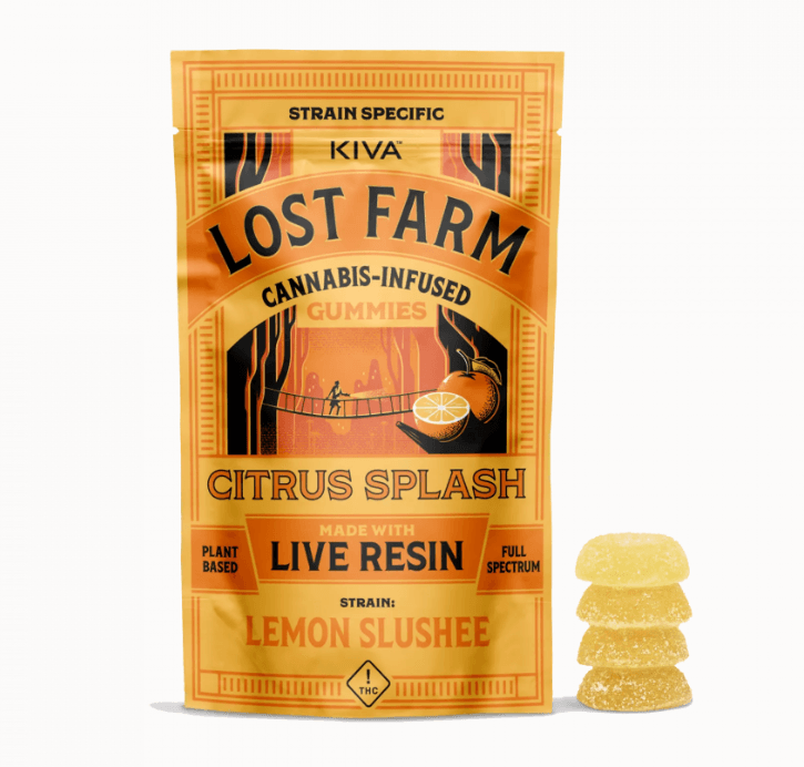 Lost Farm Lemon Slushee x Citrus Splash Live Resin Gummies (100mg)
