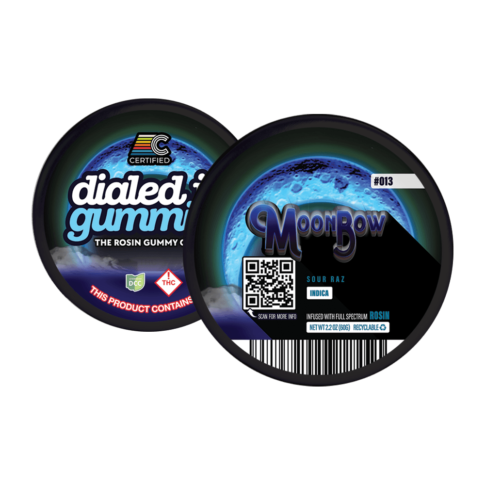 Moonbow Sour Razz Indica Rosin Gummies