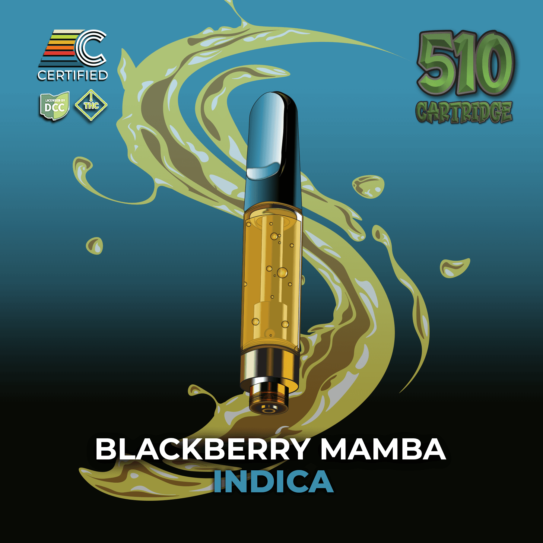 Certified - Blackberry Mamba - Cart - 1g - Indica