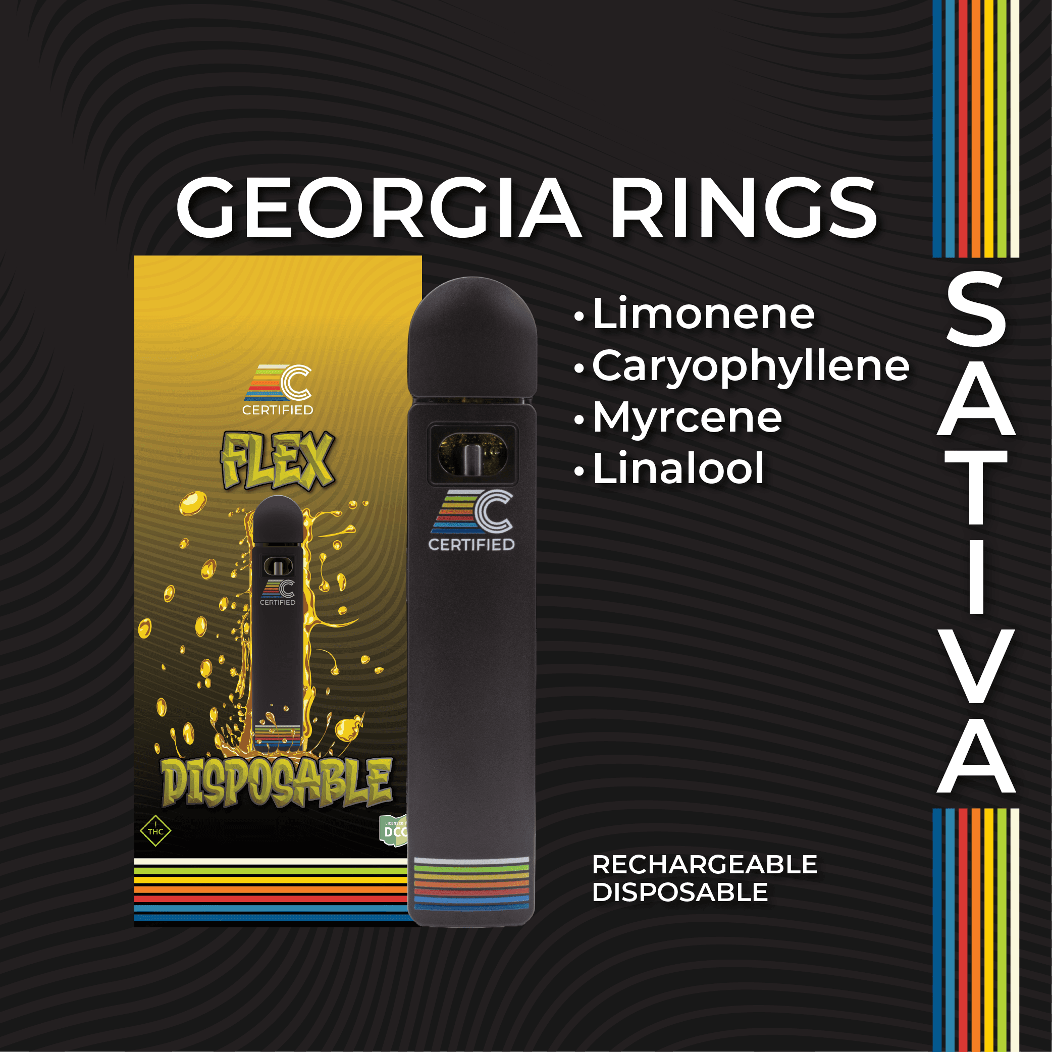 Certified: Georgia Rings - Flex Disposable 1g