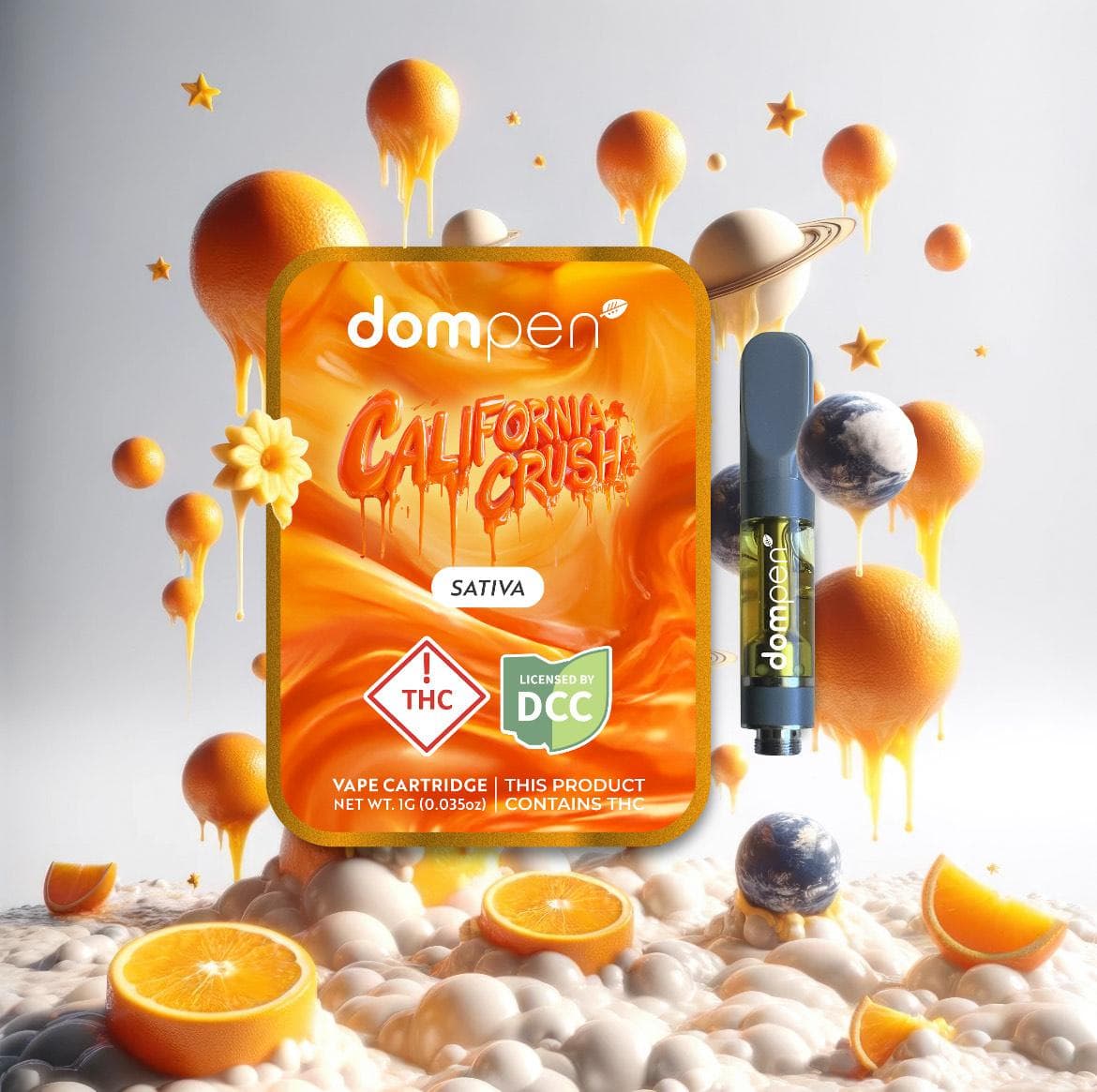 California Crush Cart 1g (Sativa) | Dompen