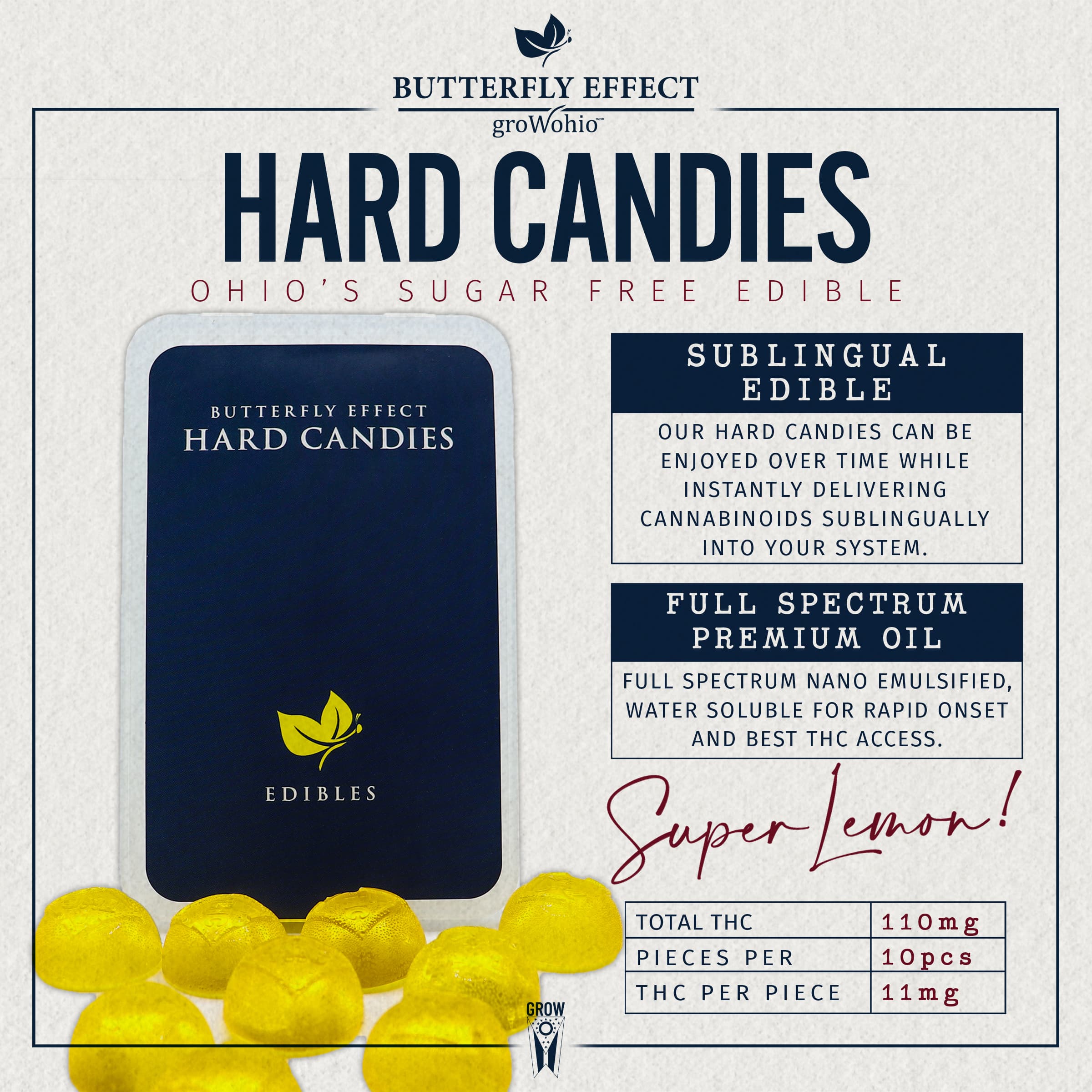 SUPER LEMON HARD CANDY (110MG)