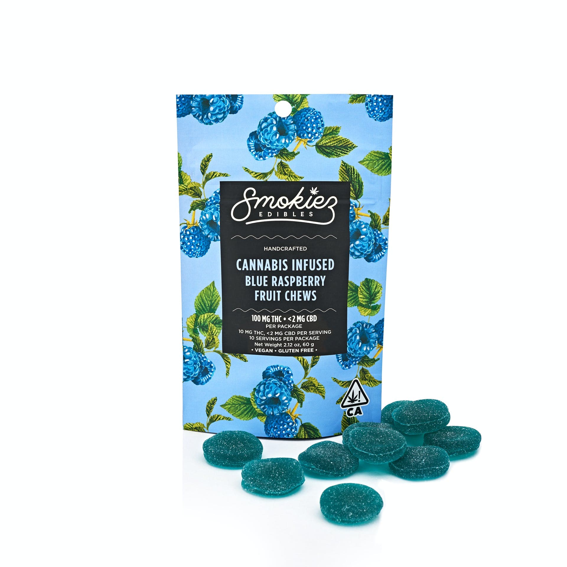 Sweet Blue Raspberry Smokiez 100mg | 10pk