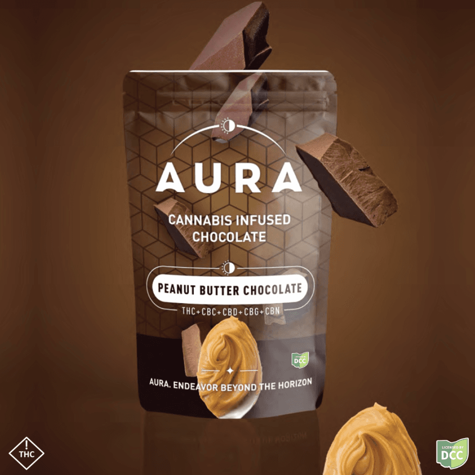 Aura - Peanut Butter Entourage Chocolate - 10ct - 100mg