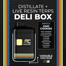 Certified: GMO Cookies - Deli Box Disposable 1g