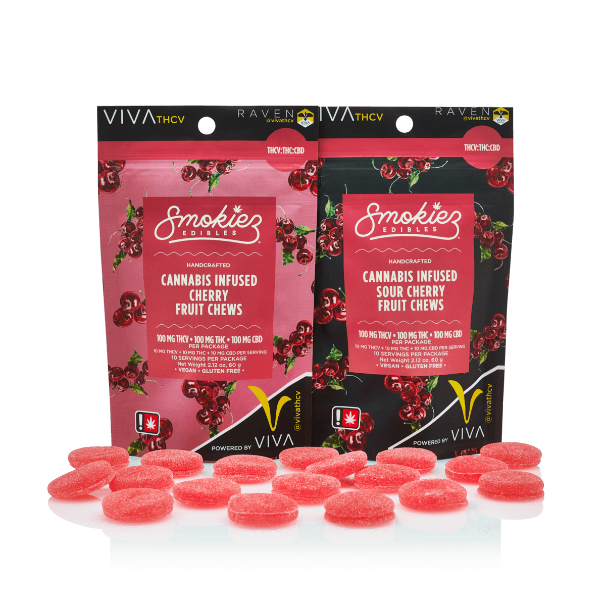 Sweet Cherry 1:2 THCV Smokiez 100mg | 10pk