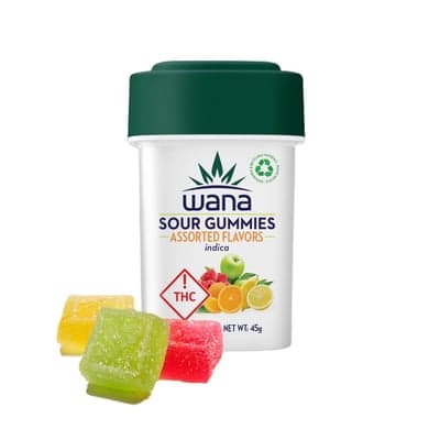 Assorted Sour Indica Organic Gummies 105mg | 10pk