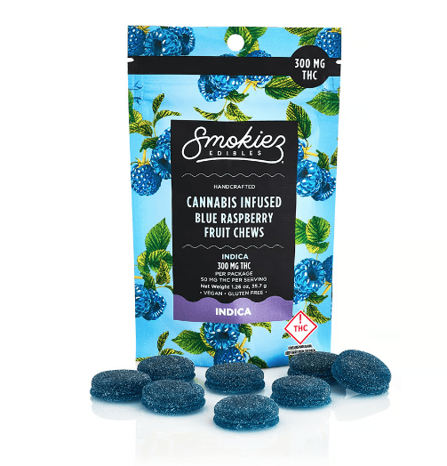 Sweet Blue Raspberry Fruit Chews 6pk - 557901