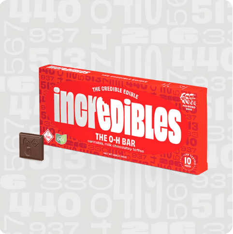 Incredibles - O-H Chocolate Bar - 10ct - 110mg