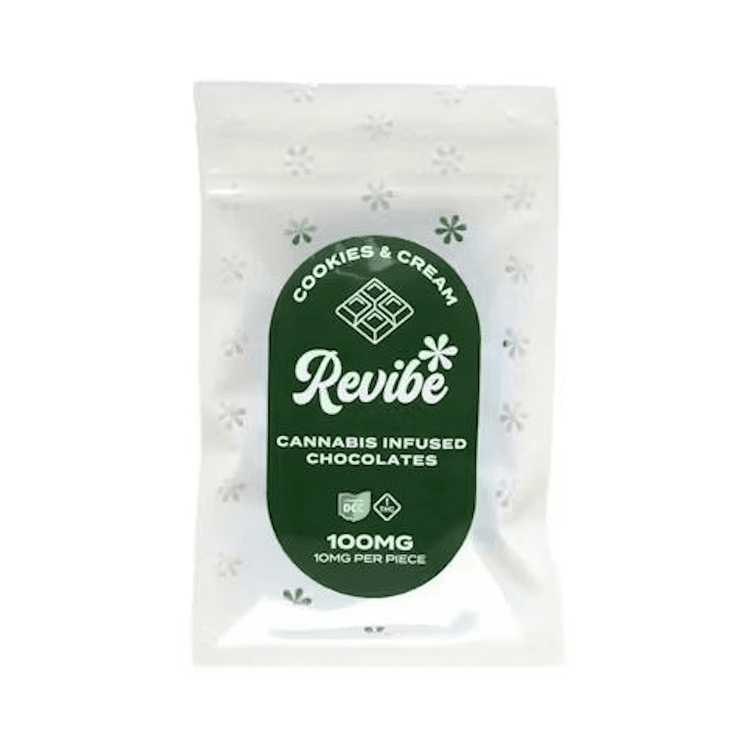 Cookies and Cream Chocolate Squares 110mg -10pk