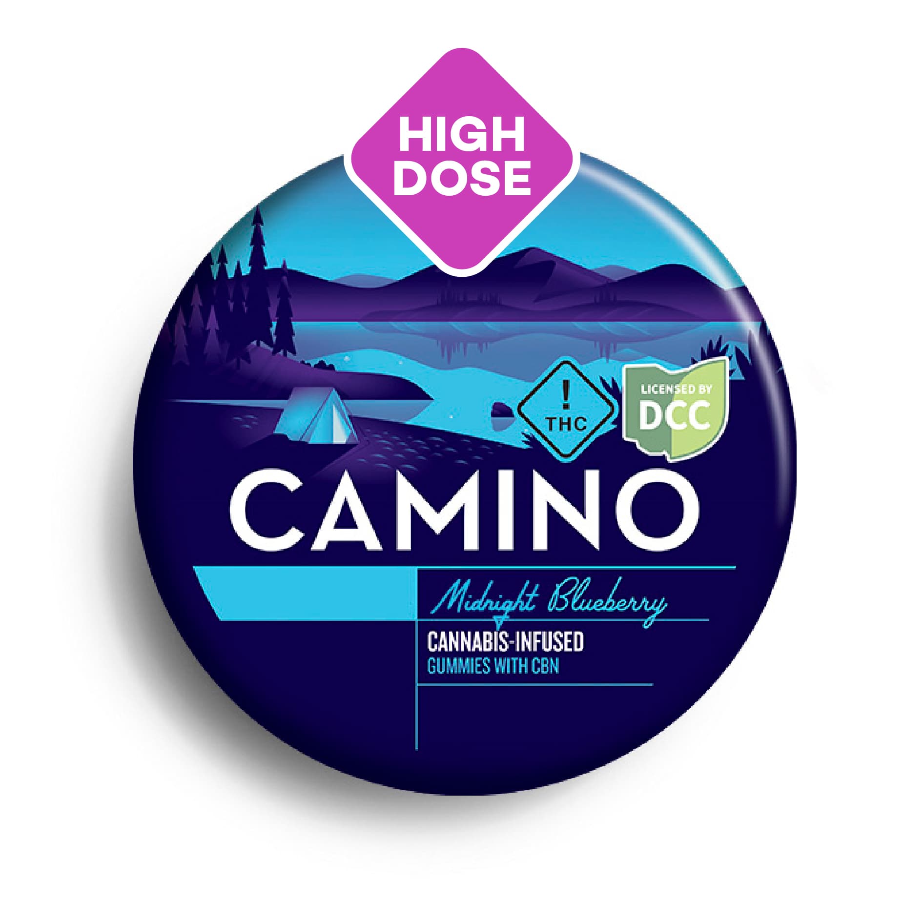 Camino Midnight Blueberry Gummies