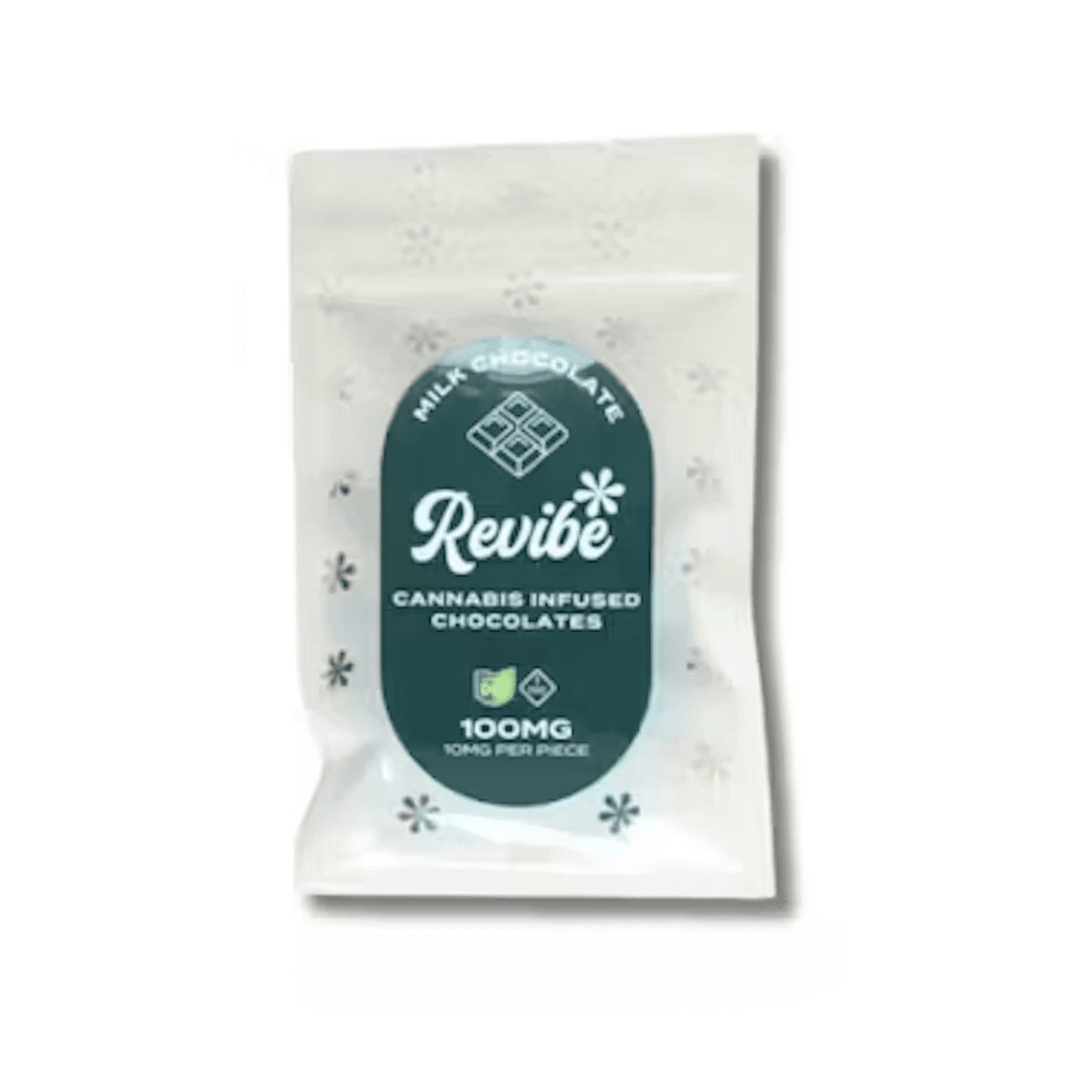 Milk Chocolate Squares 100mg -10pk