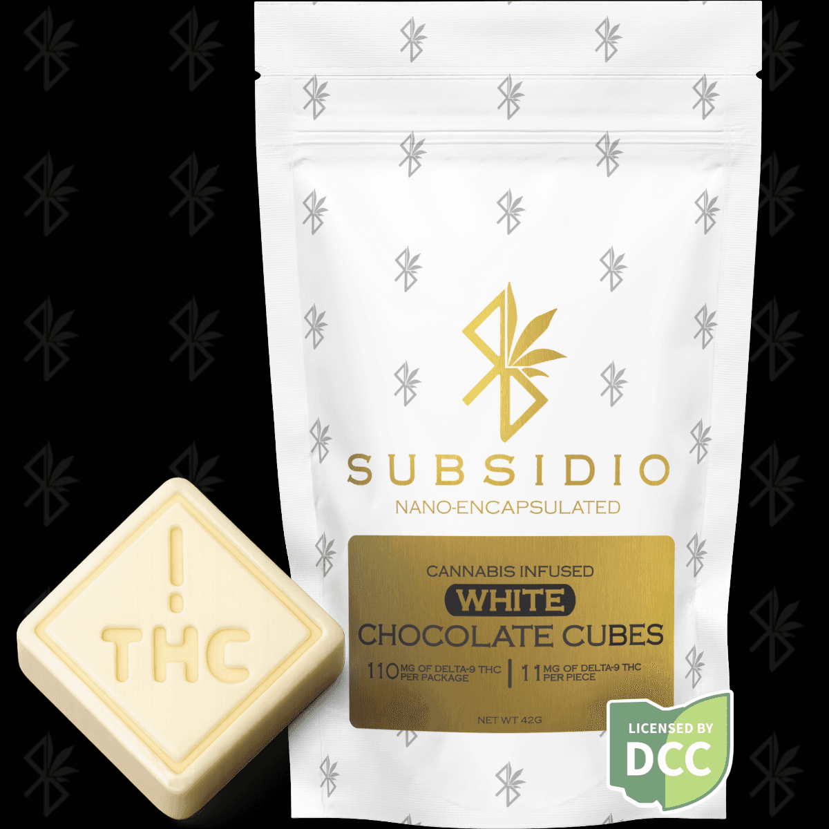 Subsidio | White  Chocolate 10pc | 110mg Time Infused Chocolate