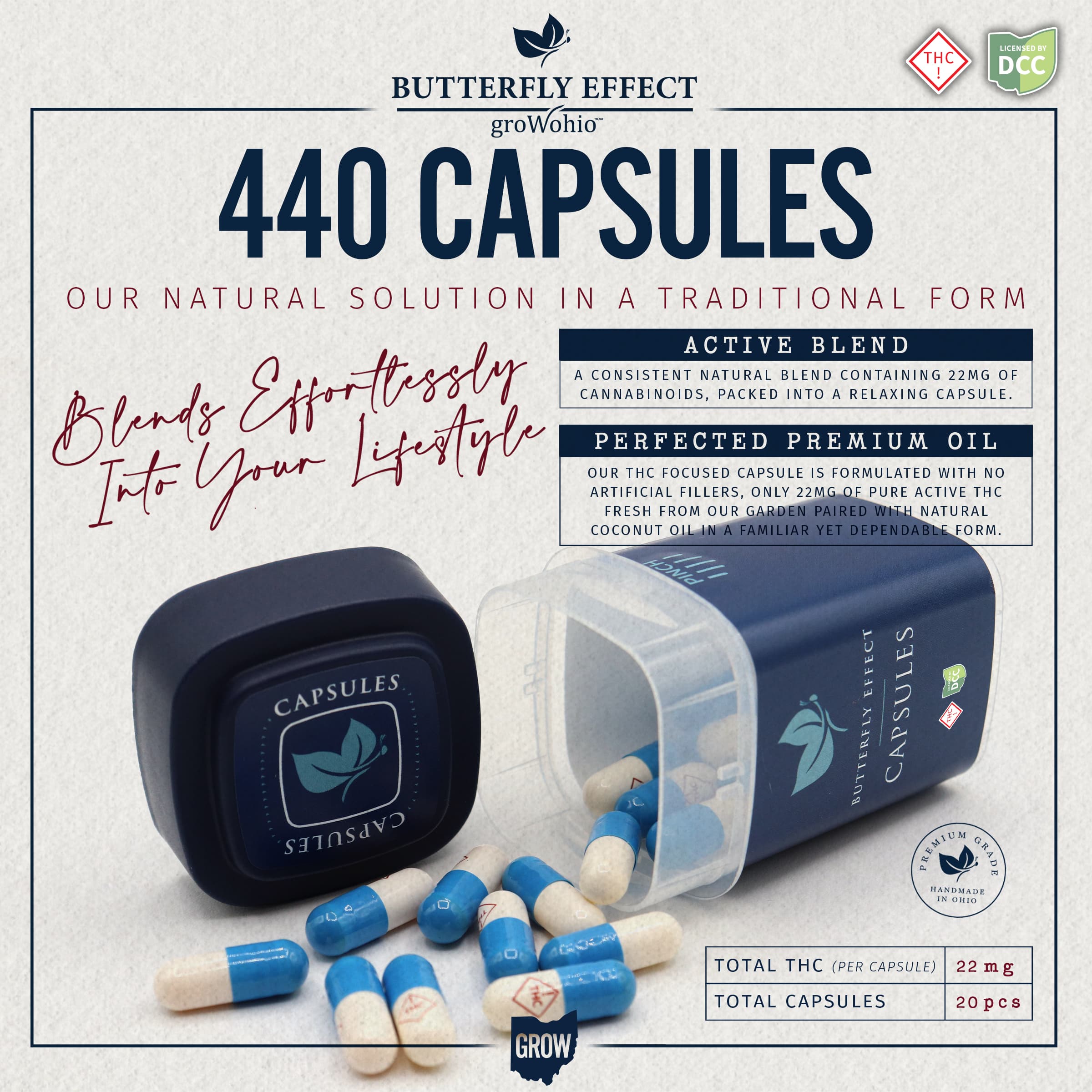 Butterfly Effect  | Capsules | 20pack | 440mg