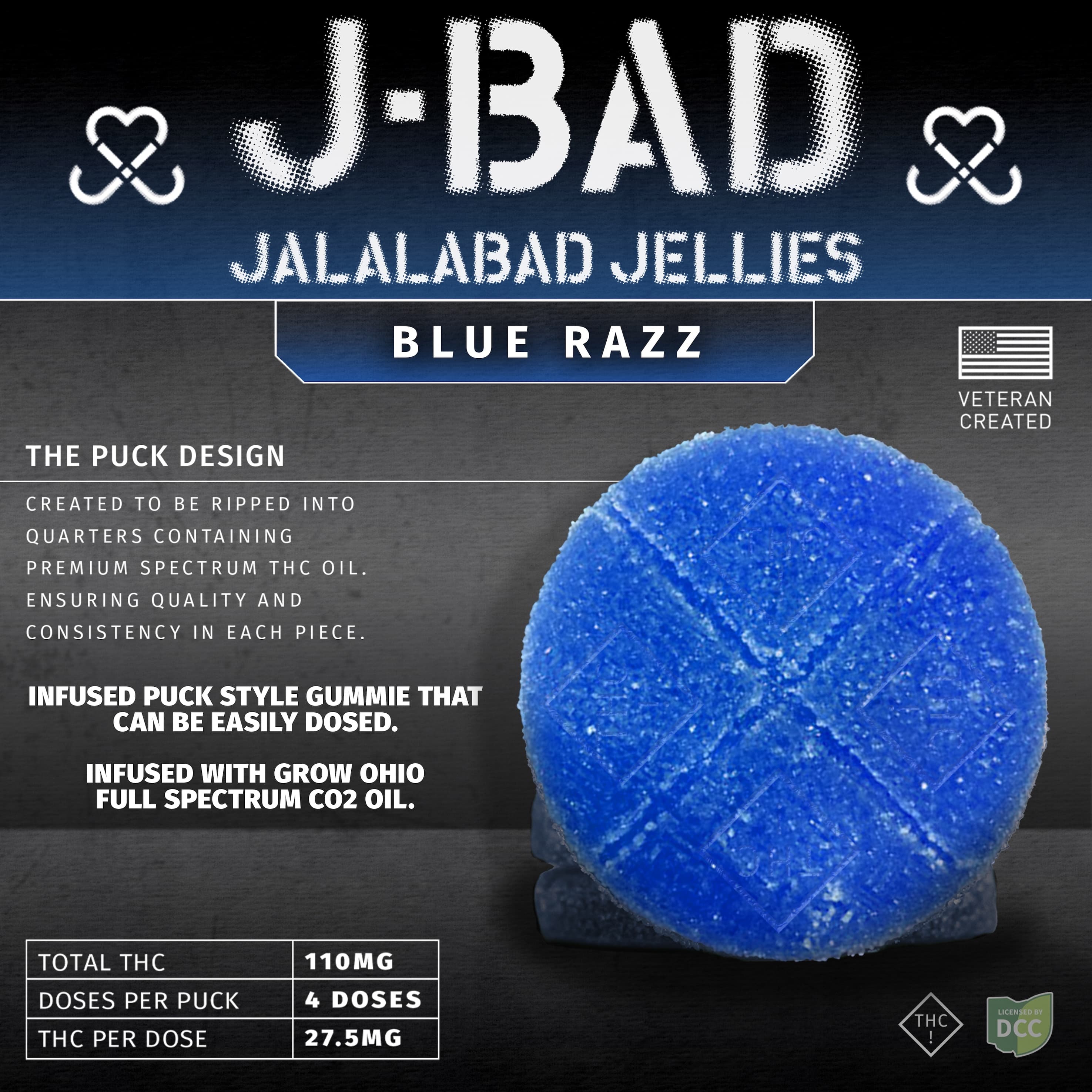 Blue Razz Gummies 4pk