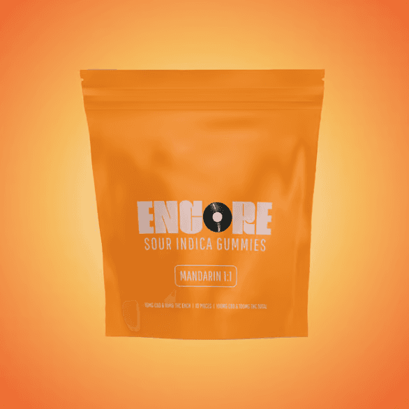 1:1 CBD:THC Sour Mandarin Gummies 110mg | 10pk