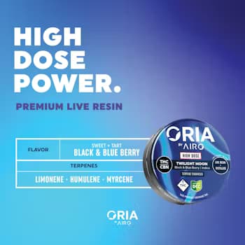 Twilight Moon + CBN Live Resin Gummies 500mg (Indica) | Oria