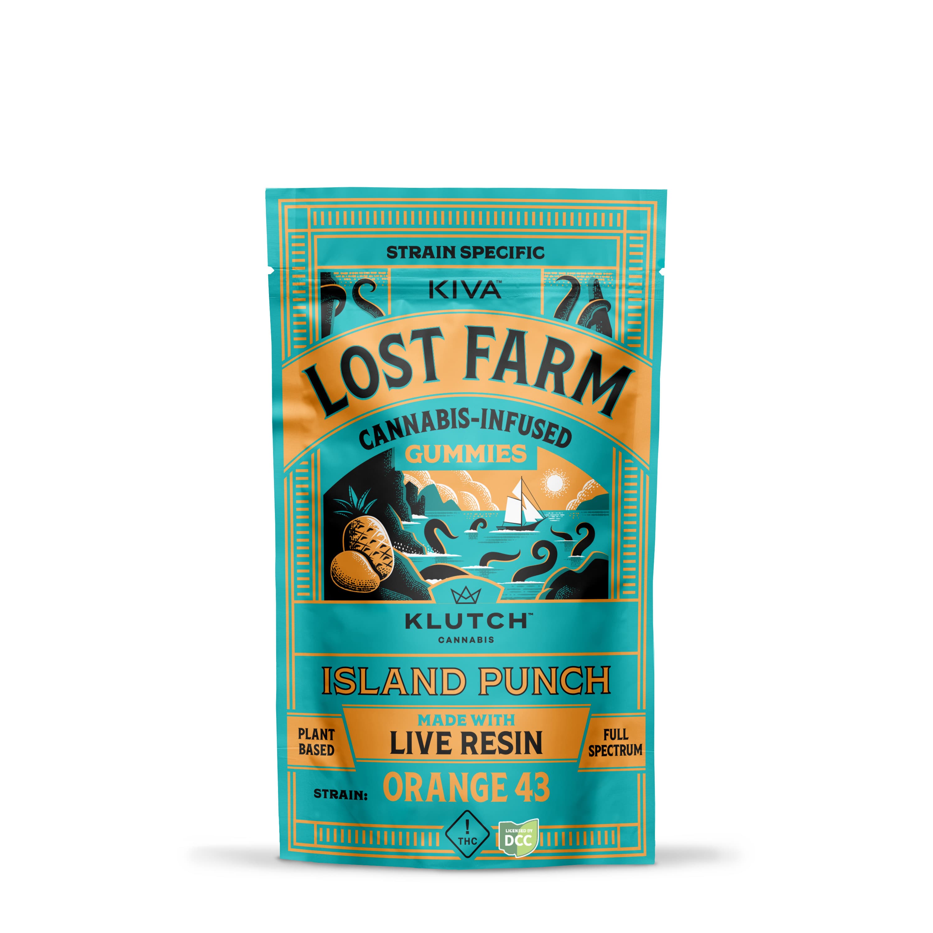 Lost Farm Orange 43 x Island Punch Gummies (100mg)