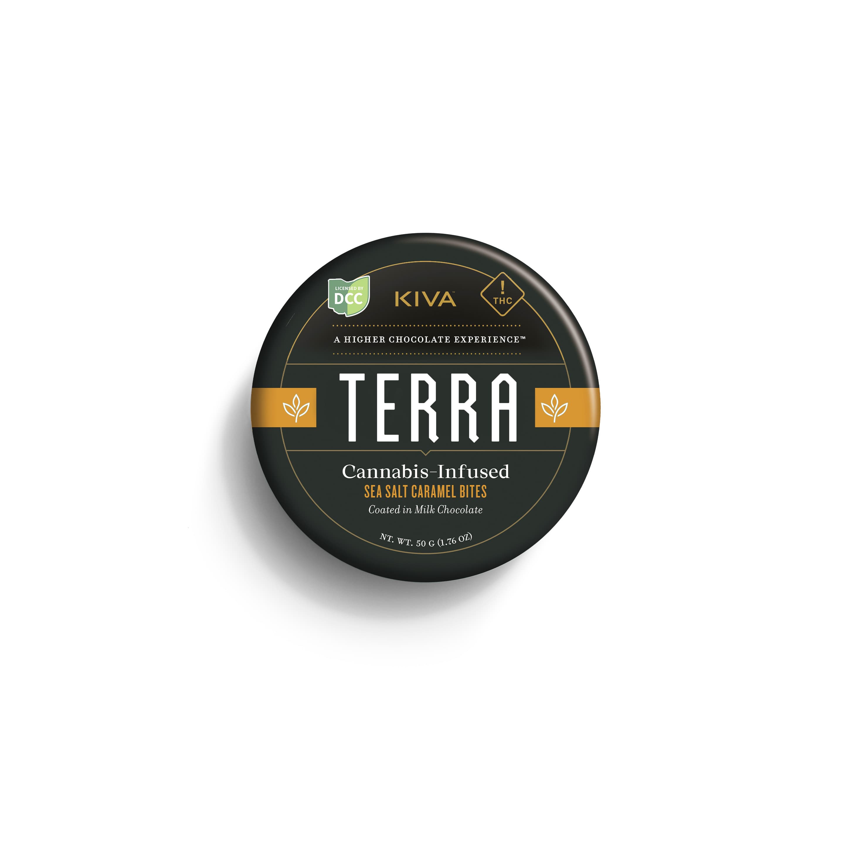 KIVA | Sea Salt Terra Chocolate Bites 20pk | 100mg
