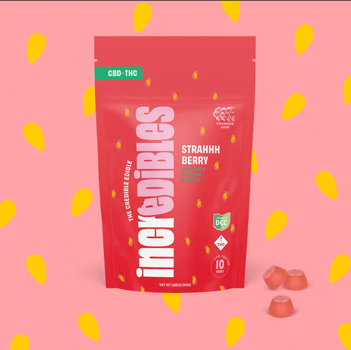 1:1 Strahhhberry THC:CBD - Gummies - 110mg (10pk) - Hybrid